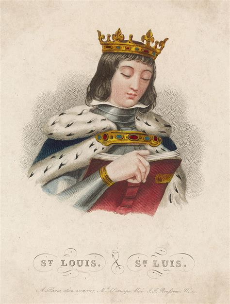 Louis Ix King Of France Crusader Drawing By Mary Evans Picture Library
