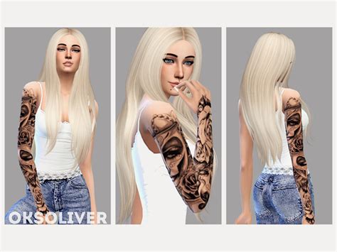 Female Tattoo By Oliveroks At Tsr Sims 4 Updates