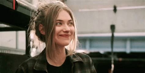 Imogen Poots Blush GIF Imogen Poots Blush Smile Discover Share GIFs