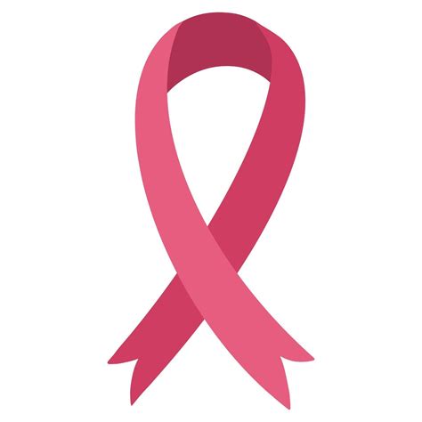 pink ribbon breast cancer awareness symbol emblem isolated on white 3222590 vector art at