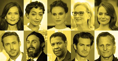 The winner in each category is highlighted with a star. The Oscars Are Slightly Less White This Year