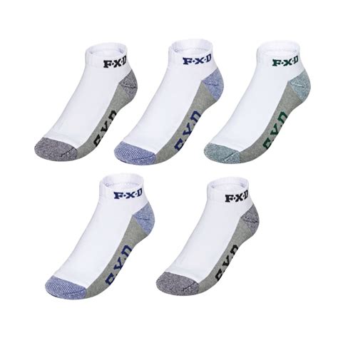 Fxd Sk 4 Ankle White Work Socks 5 Pack Worklocker Bacchus Marsh