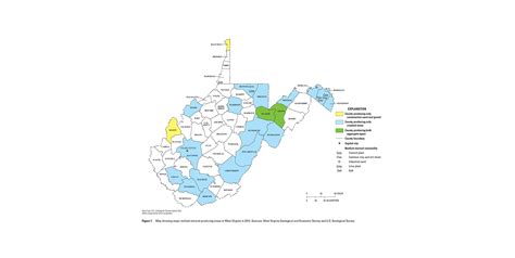 Mineral Commodity Producing Areas Of West Virginia In 2014 Us