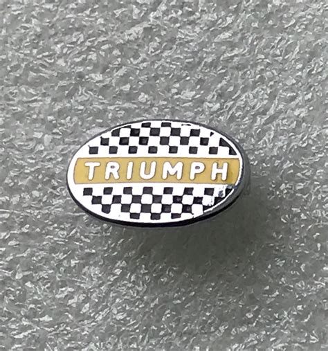 Triumph Motorbike Enamel Badge The Brummie Badgeman