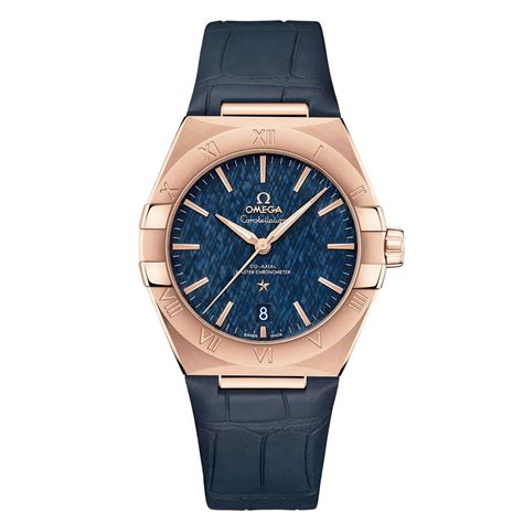 Omega Constellation Master Chronometer 39 With Blue Dial Time And