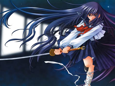 Fondos De Pantalla Ilustración Anime Chicas Anime Uniforme Escolar