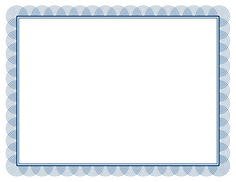 Printable Certificate Borders Printable Blank World