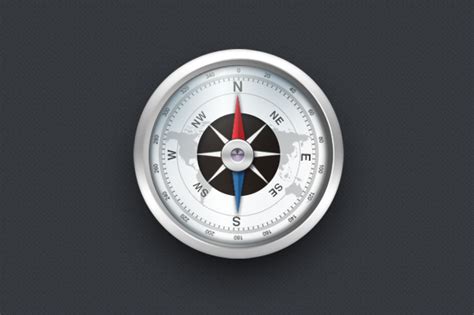 Detailed Compass Icon Creative Vip