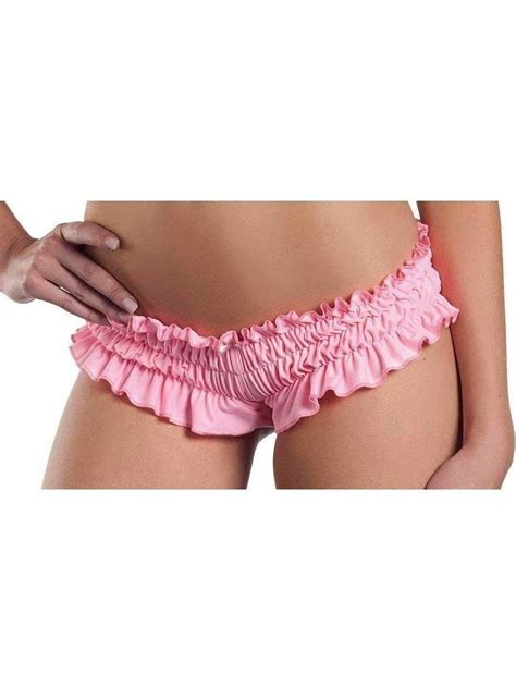 Lingerie Be Wicked Bw1009 Mini Ruffled Booty Shorts Light Pink M Walmart Canada