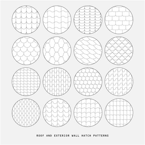 Illustrator Pattern Library Roof And Wall Hatch Patterns Post