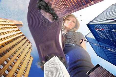Giantess Xenyia Stomps On The City By Dochamps On Deviantart