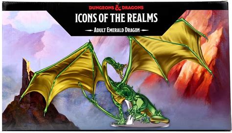 Dungeons And Dragons Adult Emerald Dragon Icons Of The Realm Premium