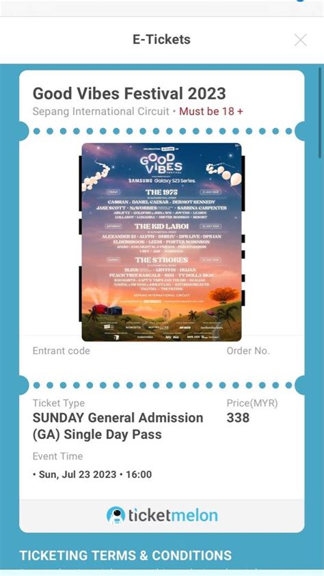 The Strokes Gvf Good Vibes Fest Nego Till Let Go Tickets Vouchers