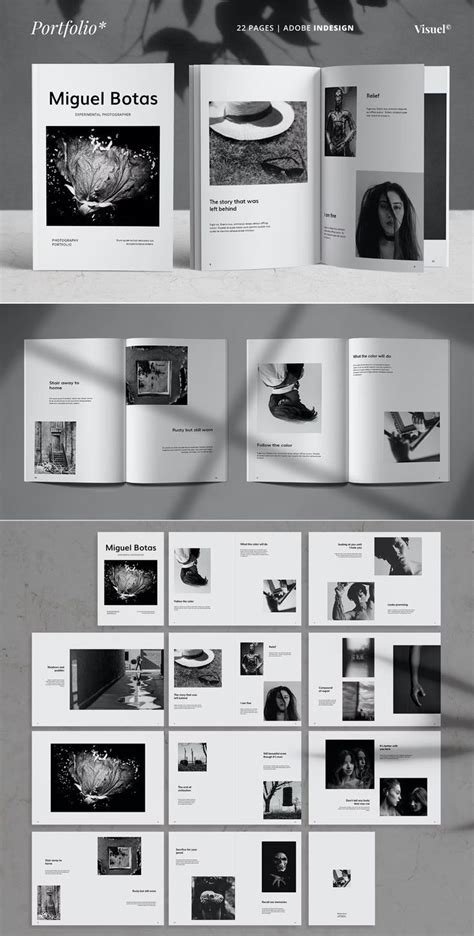 Photography Portfolio Brochure Template Indd 22 Creative Pages A4 And