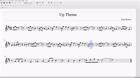 Up Theme For Altobari Sax Sheet Music Youtube