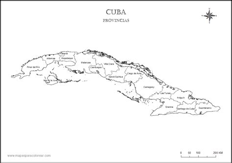 Mapa De Cuba Para Colorear Colorea Tus Dibujos Kulturaupice