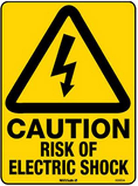Caution Risk Of Electric Shock Caution Signage Signage WA Safety