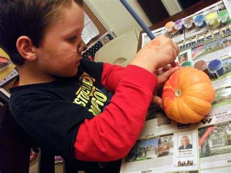 Thrifty Crafty Girl 31 Days Of Halloween Pumpkin Painting