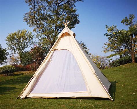 Latourreg Outdoor 2 M Canvas Camping Piramide Tipi Tent Volwassen