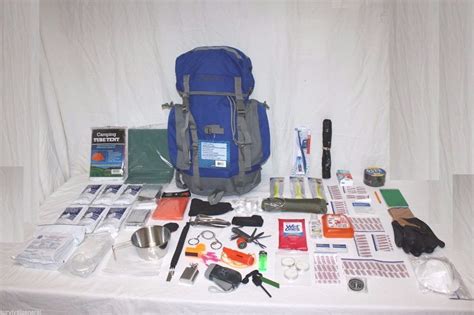 72 Hour Survival Kit Food Water Backpack Bug Out Bag Doomsday Zombie 3