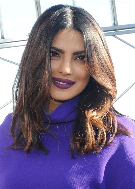 sexy bollywood celebrity pictures — priyanka chopra looks sexy in a purple short dress