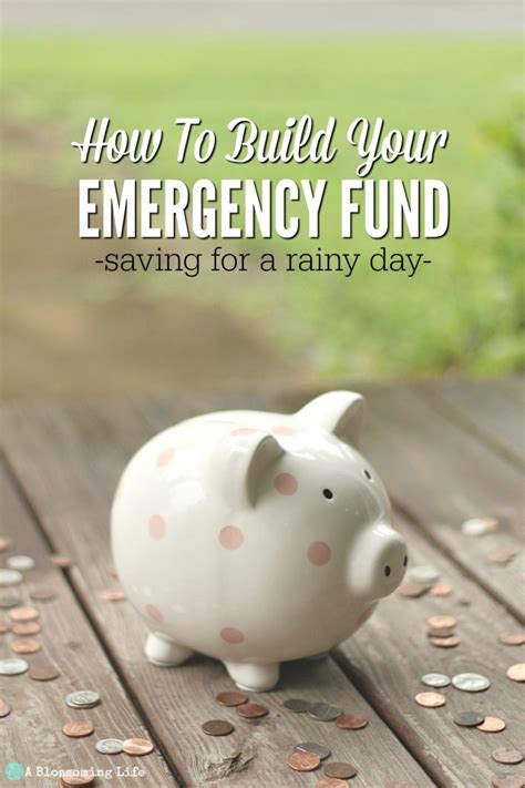 While it's comforting when we're in the office, it can be a real bummer when it's on our days off. How to Build Your Emergency Fund- Saving for a Rainy Day ...