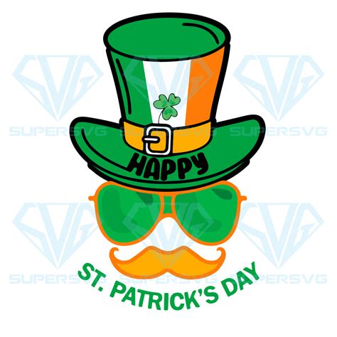Hat Happy St Patricks Day Cricut Svg Files Irish Svg Leprechaun Hat Svg