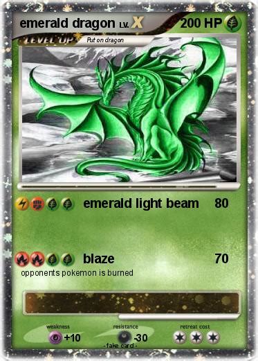 Emerald card activation procedure to activate emerald card. Pokémon emerald dragon 9 9 - emerald light beam - My Pokemon Card