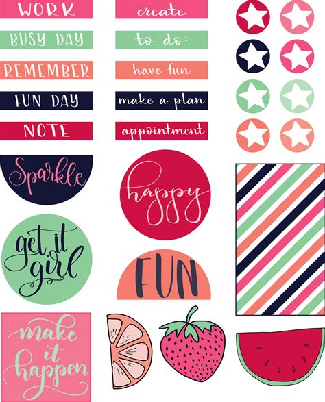Free Printable Planner Stickers — Liz On Call