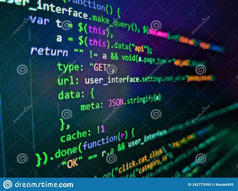Coding Programmer Abstract Background Modern Technologies Web