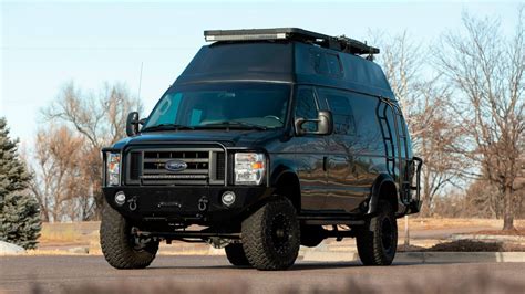 Off Grid Adventure Vehicle A Ford E350 4x4 Camper Van With 440 Hp