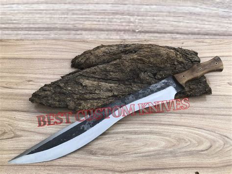 Stunning Custom Made 1095 High Carbon Steel Blade Machetefull Combat