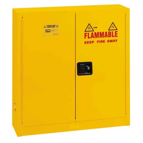 The osha flammable liquid storage requirements state that every chemical possessing a flash point below 199.4°f (or 93°c) is deemed flammable. you may remember hearing the word combustible, but that word is no longer used in the standard. Flammable Liquid Storage Cabinet Regulations | Bruin Blog