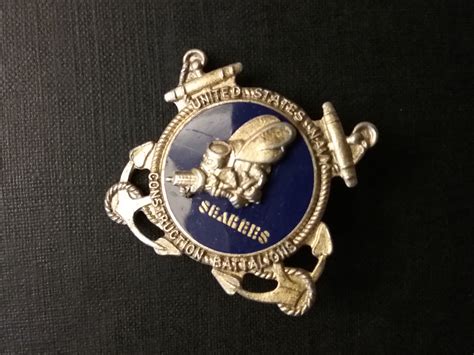 Sterling Us Navy Seabees Pin Collectors Weekly