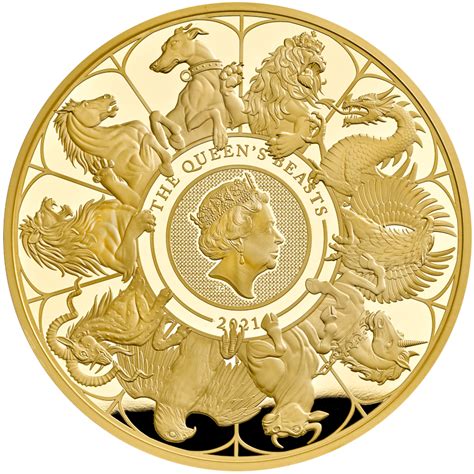 Gold The Queens Beasts 1 Oz Pp Completer Coin 2021