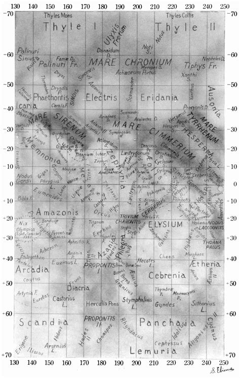 British Astronomical Association Mars Section Maps By Shiro Ebisawa