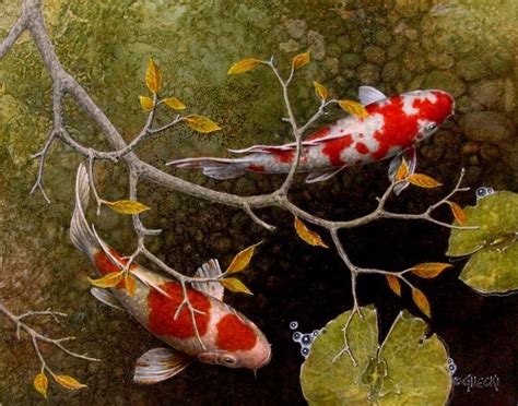 New Recent Work Archives Koi Fish Paintings By Terry Gilecki In