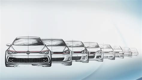 Volkswagen Golf Gti The Design Of The Eight Generations Autoanddesign