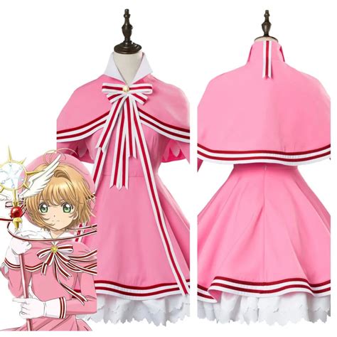 Buy Anime Card Captor Sakura Clear Card Kinomoto Sakura Cosplay Costume Women