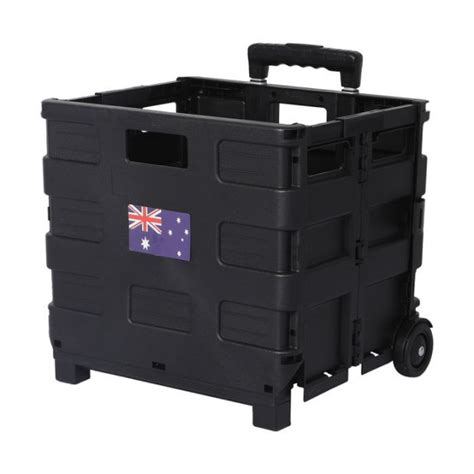 Foldable Shopping Cart Trolley Pack And Roll Folding Grocery Basket Crate