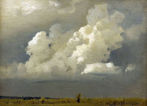 Isaac Levitan 1860 1900 Before The Storm The Cloud 1890th Oil On