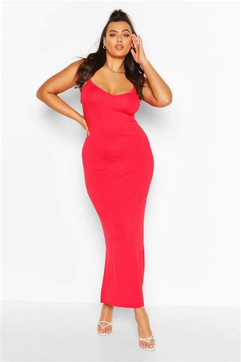 Womens Plus Strappy Bodycon Maxi Dress Red Maxi Dress Bodycon