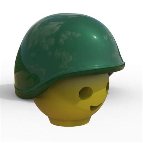 Download Stl File Playmobil Soldier Helmet Soldier Helmet • 3d Printer