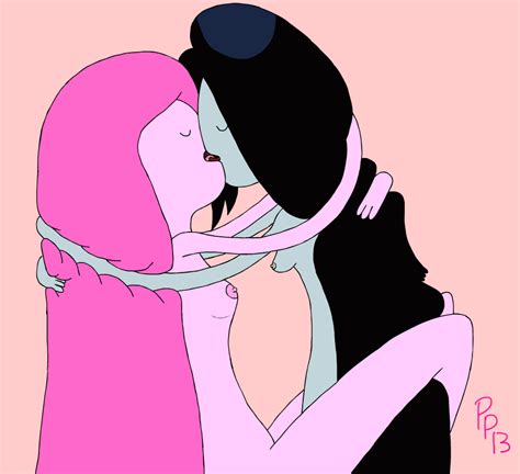 Rule 34 Adventure Time Kissing Marceline Princess Bubblegum Purpleprawn Tagme Yuri 1285960