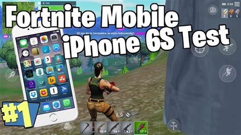 Fortnite Battle Royale Mobile Version Test Iphone 6s Youtube