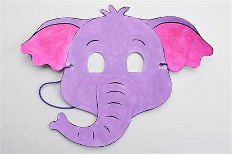 Printable Elephant Mask Patterns