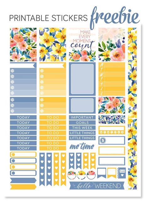 Free Printable Planner Stickers