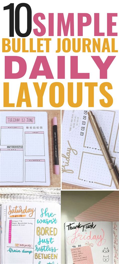 Daily Bullet Journal Layout Ideas