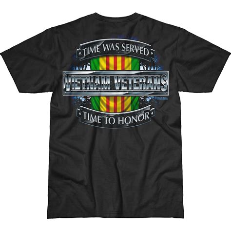 762 Design Vietnam Veterans Time Served Battlespace T Shirt Black 7