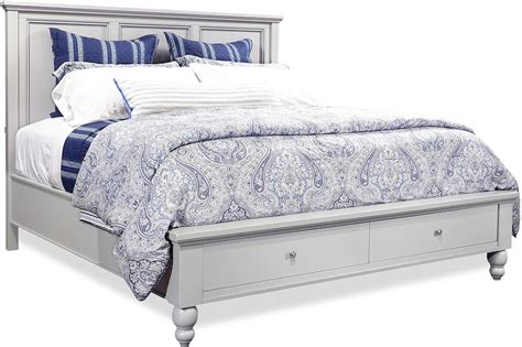 Aspenhome Bedroom King Sleigh Storage Bed Icb 69 Carol House